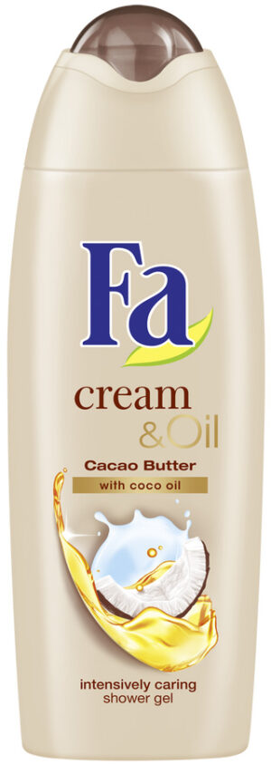 Душ гел Fa Cream Cacao & Coco oil, с аромат на какао, 250 мл