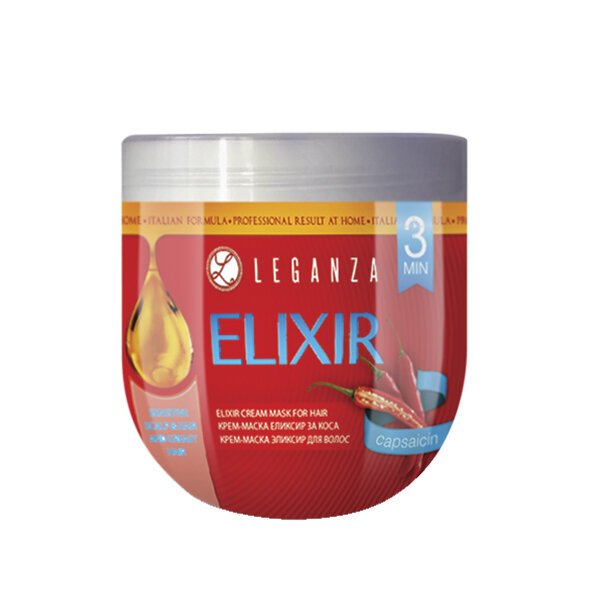 Leganza Elixir Крем-маска еликсир за коса с капсаицин 1000мл.