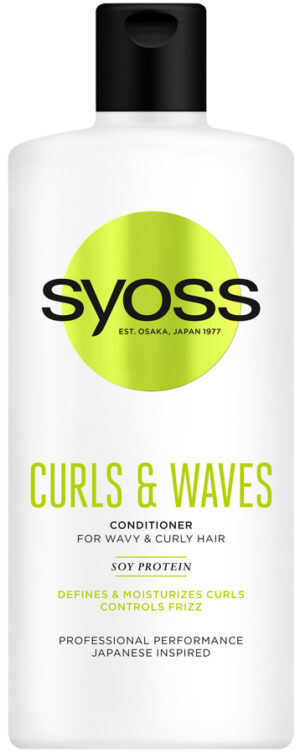 Балсам за къдрава и чуплива коса Syoss Curls & Waves, 440мл