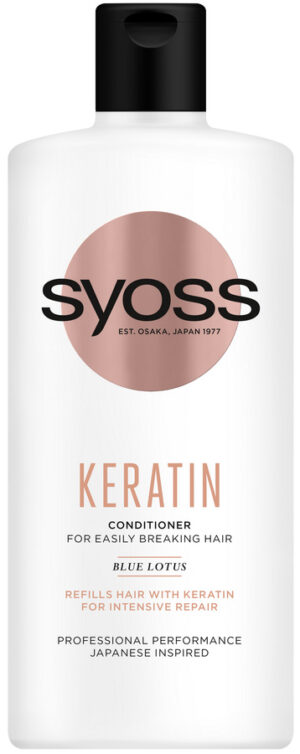 Балсам за косаа Syoss Keratin Complex, с течен кератин, 440мл