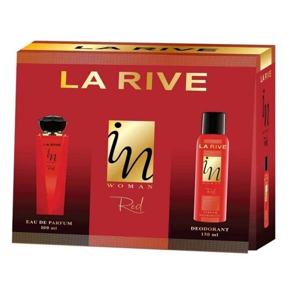 Дамски комплект LA RIVE IN WOMAN RED - парфюмна вода 100 мл и дезодорант 150мл