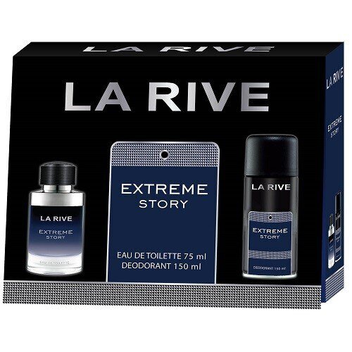 Мъжки подаръчен комплект LA RIVE EXTREME STORY- тоалетна вода 75 мл + дезодорант 150 мл