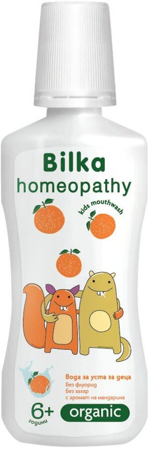 Вода за уста Bilka Oranic хомеопатична детска за възраст 6+ 250мл