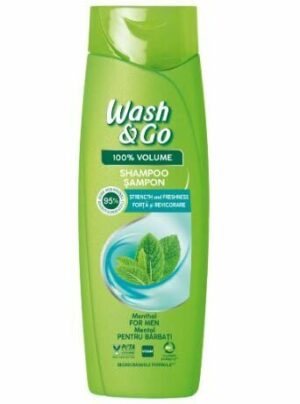 Шампоан за коса Wash & Go с екстракт от ментол за мъже 360мл