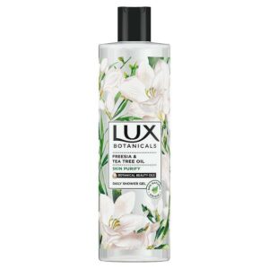 Измиващ душ гел Lux Botanicals с екстракт от фрезия и масло от чаено дърво 500мл