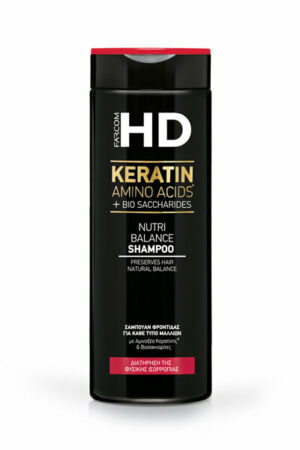 HD Keratin Nutri Balance Shampoo  Шампоан за мигновено възстановяване Farcom 400мл.