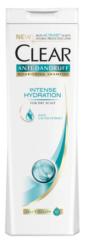 CLEAR anti-dandruff intense hydration Шампоан за коса против пърхот за сух скалп хидратиращ  250мл
