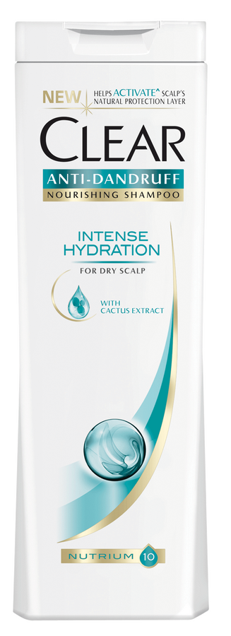 CLEAR anti-dandruff intense hydration Шампоан за коса против пърхот за сух скалп хидратиращ 250мл