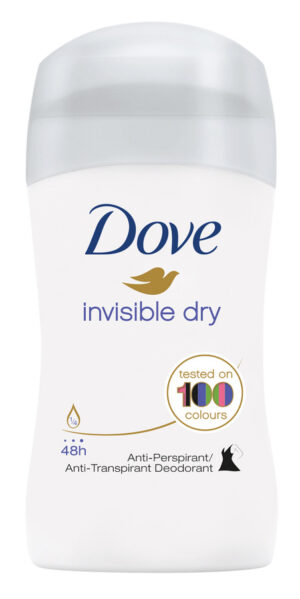 Дамски стик Dove Invisible Dry Стик, срещу изпотяване, 40 мл