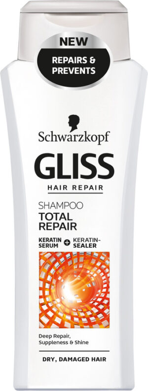 Възстановяващ шампоан за коса Gliss Total Repair , 250мл