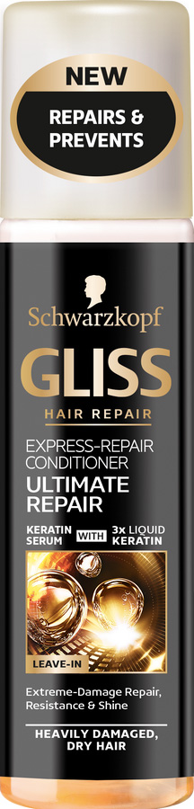 Спрей-балсам за коса без отмиване Gliss Ultimate Repair Express Repair, 250 мл