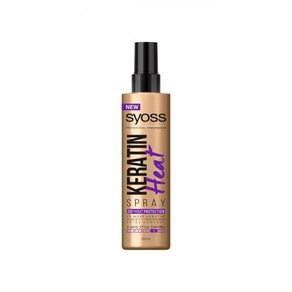 Syoss Keratin Heat Spray Термозащитен спрей за коса с кератин 200мл.