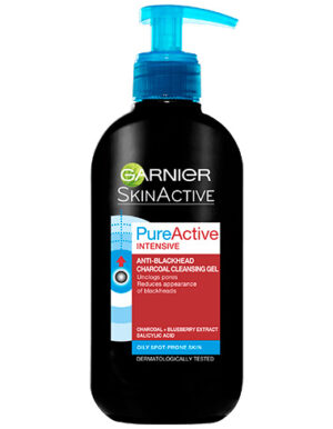 Измиващ гел за лице против черни точки Garnier Pure Active Intensive Ultracleansing Charcoal Gel, 200мл