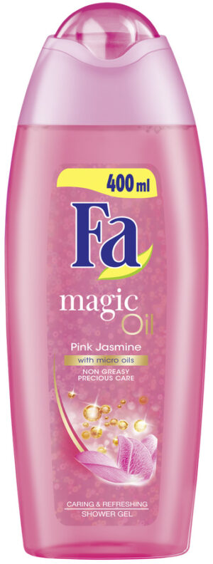 Душ - гел за тяло Fa Magic Oil Pink Jasmine, с аромат на розов жасмин, 400 мл
