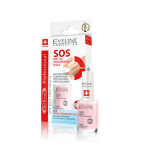 Балсам за нокти Eveline Cosmetics SOS Мултивитаминен с калций и колаген 12мл