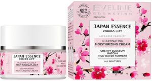 Озаряващи хидратиращ крем за лице за всеки тип кожа EVELINE JAPAN Essence, 50мл