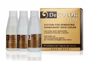 decolor time Система за отстраняване на цвета на трайно боядиасана коса 330мл.