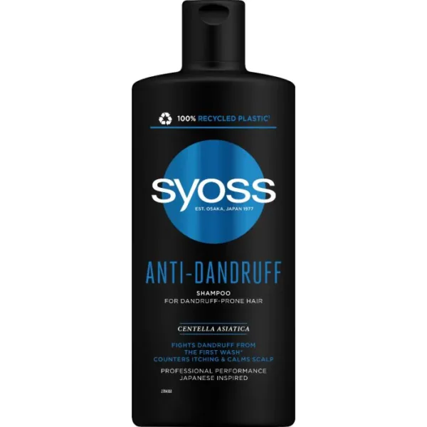 Шампоан за коса Syoss Anti-Dandruff Shampoo, против пърхот 440мл.