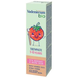 Паста за зъби за деца Vademecum Bio Junior Strawberry, 0+, 50мл