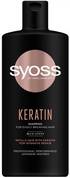 Шампоан за коса Syoss с кератин, с възстановяващ ефект, 440мл