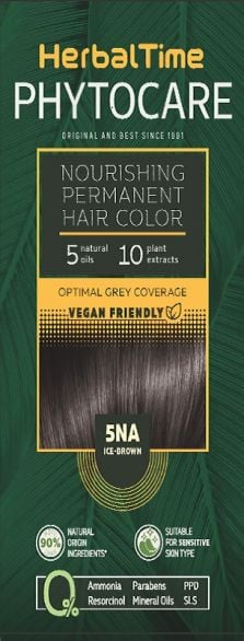 Подхранваща трайна безамонячна боя за коса herbal time phytocare