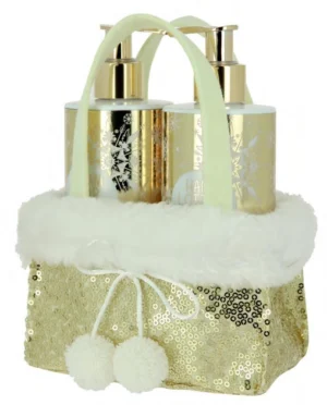 Коледен козметичен комплект за подарък Vivian Gray Golden Glitters Vanilla & Patchouli