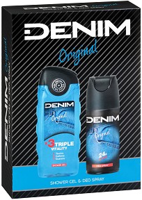 Мъжки комплект Denim Original - Душ гел, 250 ml + Дезодорант, 150 мл