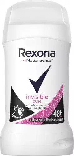 Дамски део стик против изпотяване Rexona Invisible Pure, 40 мл