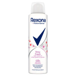 Дамски дезодорант Rexona Motionsense Stay Fresh White Flowers & Lychee, 150 мл