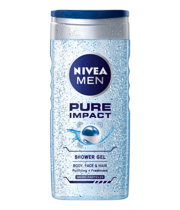 Душ гел за мъже с ексфолиращ ефект NIVEA MEN PURE IMPACT, 500 мл