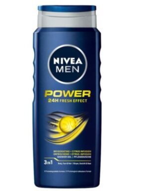 Душ гел за за мъже NIVEA MEN Душ-гел Power Fresh, 500мл