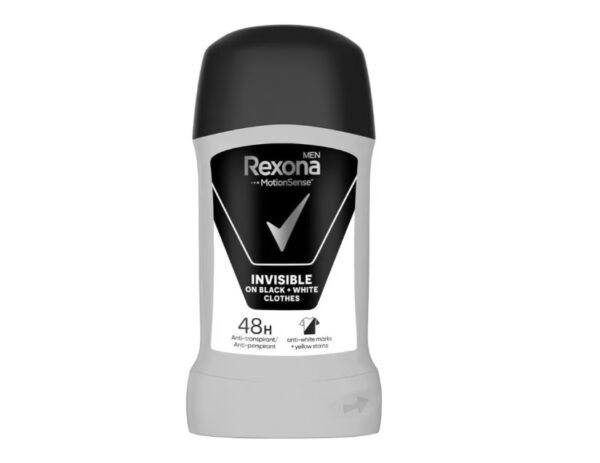 Мъжки део стик срещу изпотяване Rexona Invisible Black & White , 50 мл