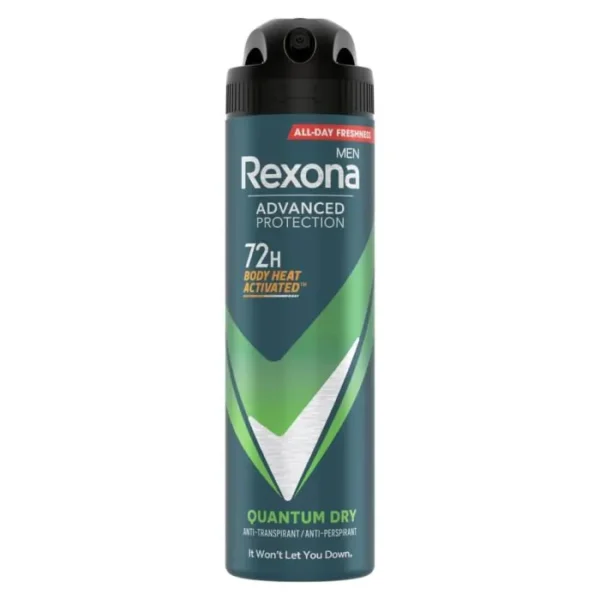 Мъжки дезодорант спрей Rexona Men Advanced Protection Quantum, 150 мл