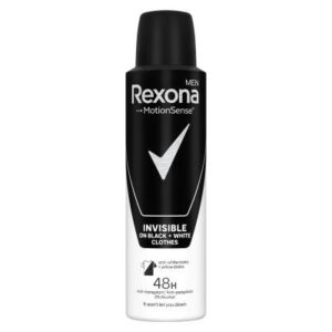 Мъжки дезодорант спрей Rexona Men Advanced Protection INVISIBLE BLACK + WHITE, 150 мл