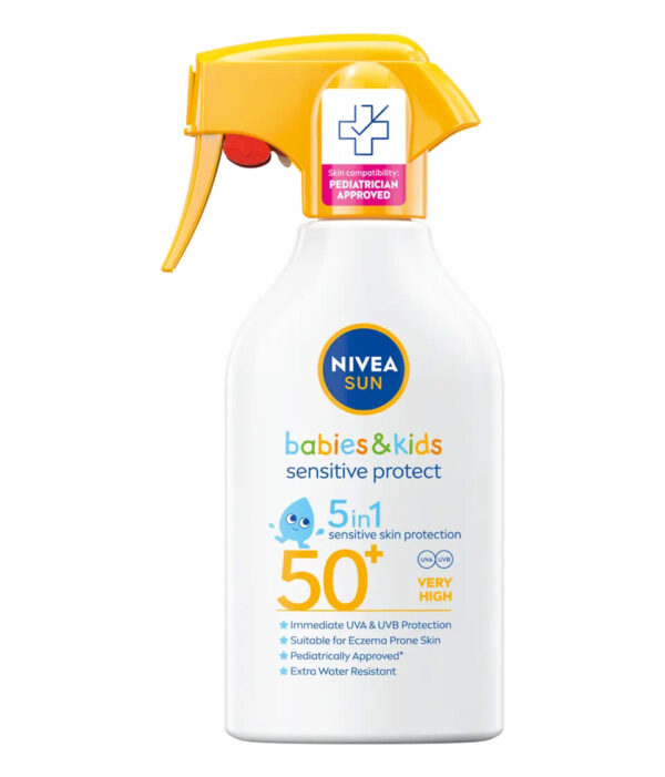 Слънцезащитен спрей за деца Nivea Sun Babies & Kids 5in1, SPF 50+, 270 мл