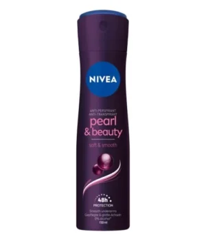 Дамски дезодорант спрей Nivea PEARL & BEAUTY BLACK, против изпотяване, 150 мл