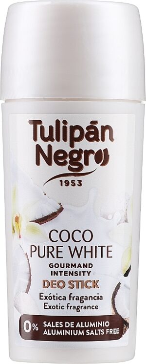 Део стик Tulipán Negro Coco Pure White, с аромат на кокос, 60 мл