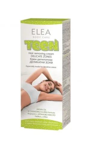 Депилиращ крем за тяло Elea Teen, деликатни зони, 75 гр