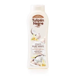 Хидратиращ душ гел за тяло Tulipán Negro Coco Pure White, с аромат на кокос, 650 мл