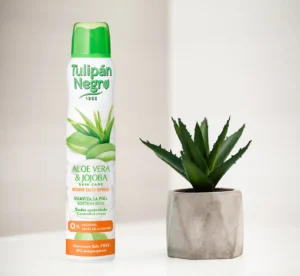 Хидратиращ дезодорант спрей Tulipán Negro Aloe Vera y Jojoba, с алое вера и жожоба,, 200мл