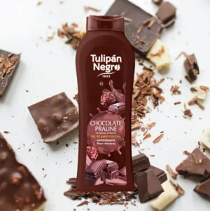 Хидратиращ душ гел за тяло Tulipán Negro Chocolate Praliné, с аромат на шоколад, 650 мл