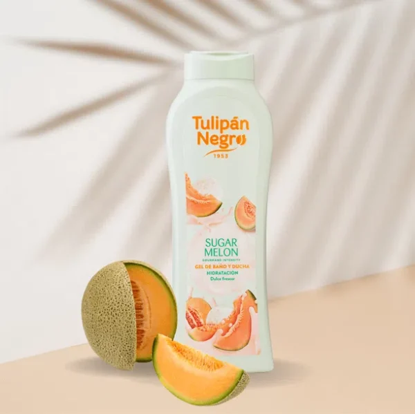 Хидратиращ душ гел за тяло Tulipán Negro Sugar Melon, с аромат на пъпеш, 650 мл