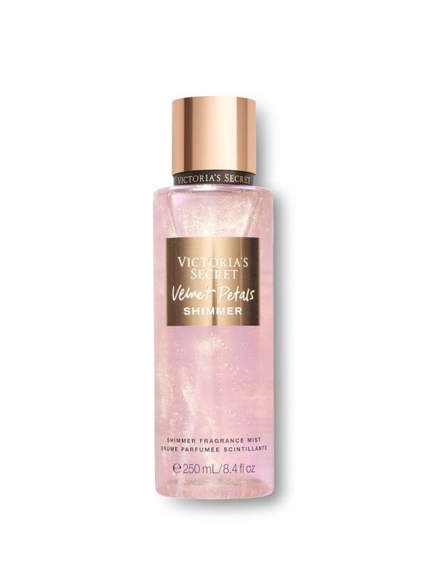 Парфюмен спрей за тяло, Victoria's Secret Velvet Petals, с блестящи частици, 250 мл