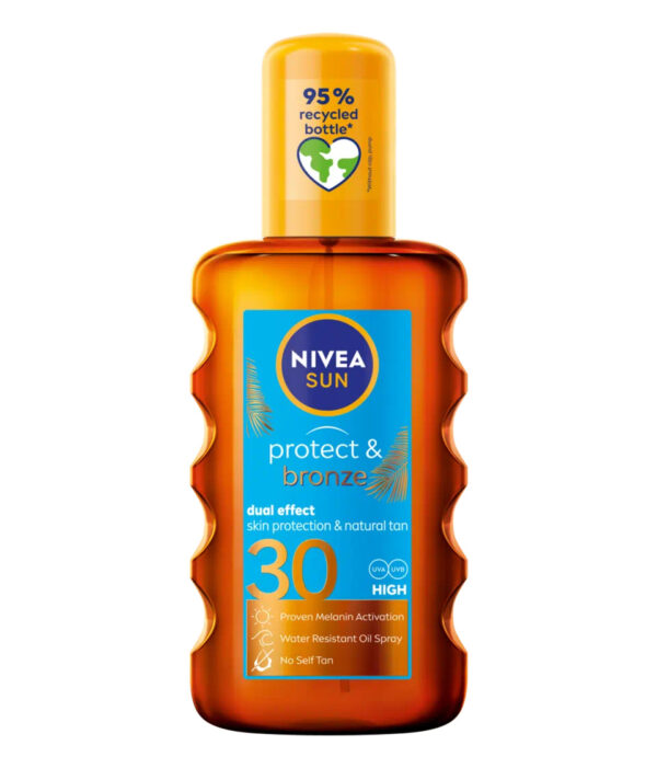 СЛЪНЦЕЗАЩИТНО ОЛИО ЗА ТЕН NIVEA SUN PROTECT & BRONZE SPF30