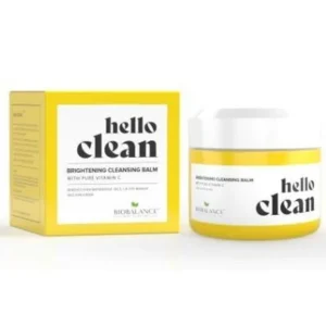 Изсветляващ и почистващ балсам за лице Bio Balance Hello Clean, 3 in 1, с витамин С, за кожа с несъвършенства, 100 мл