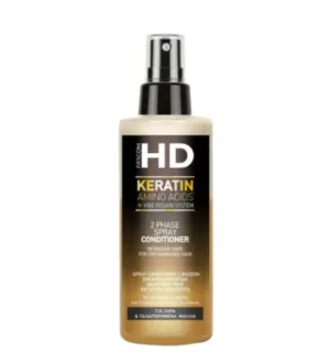 Двуфазен спрей балсам за суха и увредена коса HD Keratin Conditioner, 150 мл