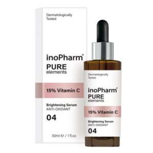 Регенериращ серум за лице INOPHARM PURE ELEMENTS, с Витамин C, срещу стареене н кожата, 30 мл