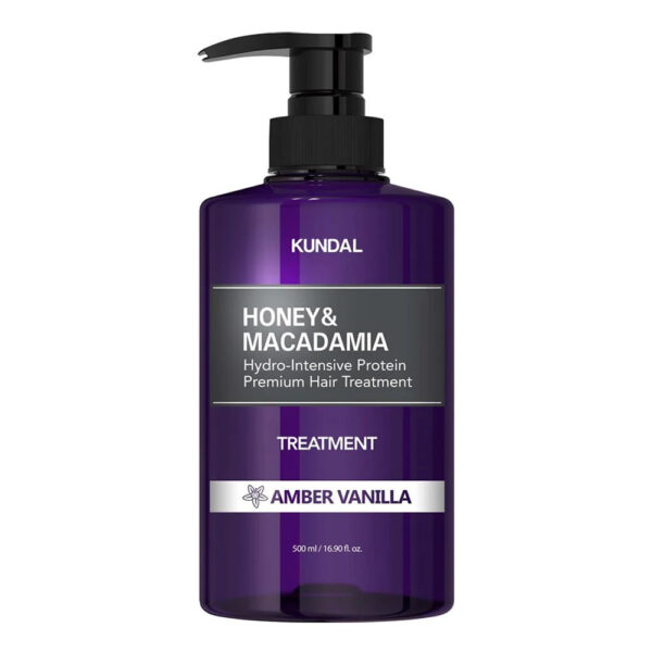 Балсам за коса Kundal HONEY & MACADAMIA TREATMENT AMBER VANILLA, с аромат на ванилия, 500 мл