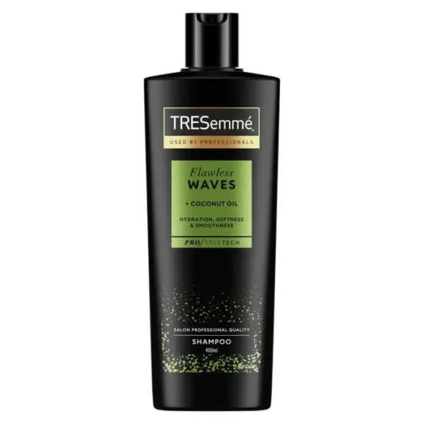 Шампоан за чуплива коса, TRESemme Flawless Wavesе, с кокосово масло, 400 мл