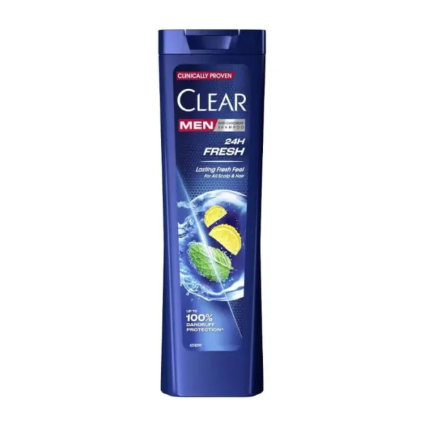 Шампоан за мъже против пърхот 24 часа свежест ClearClear Men 24h Fresh, 400 мл